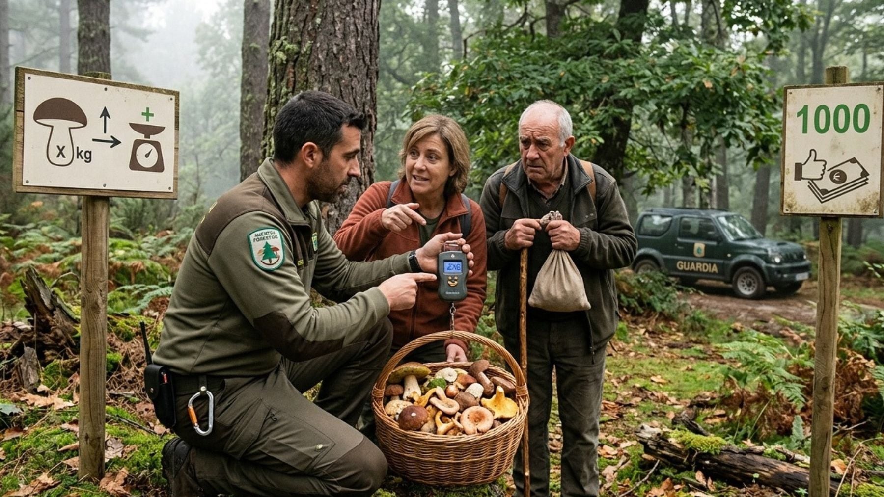 Setas en Galicia: la multa por superar los 2 kilos sin permiso puede llegar a 1.000 euros